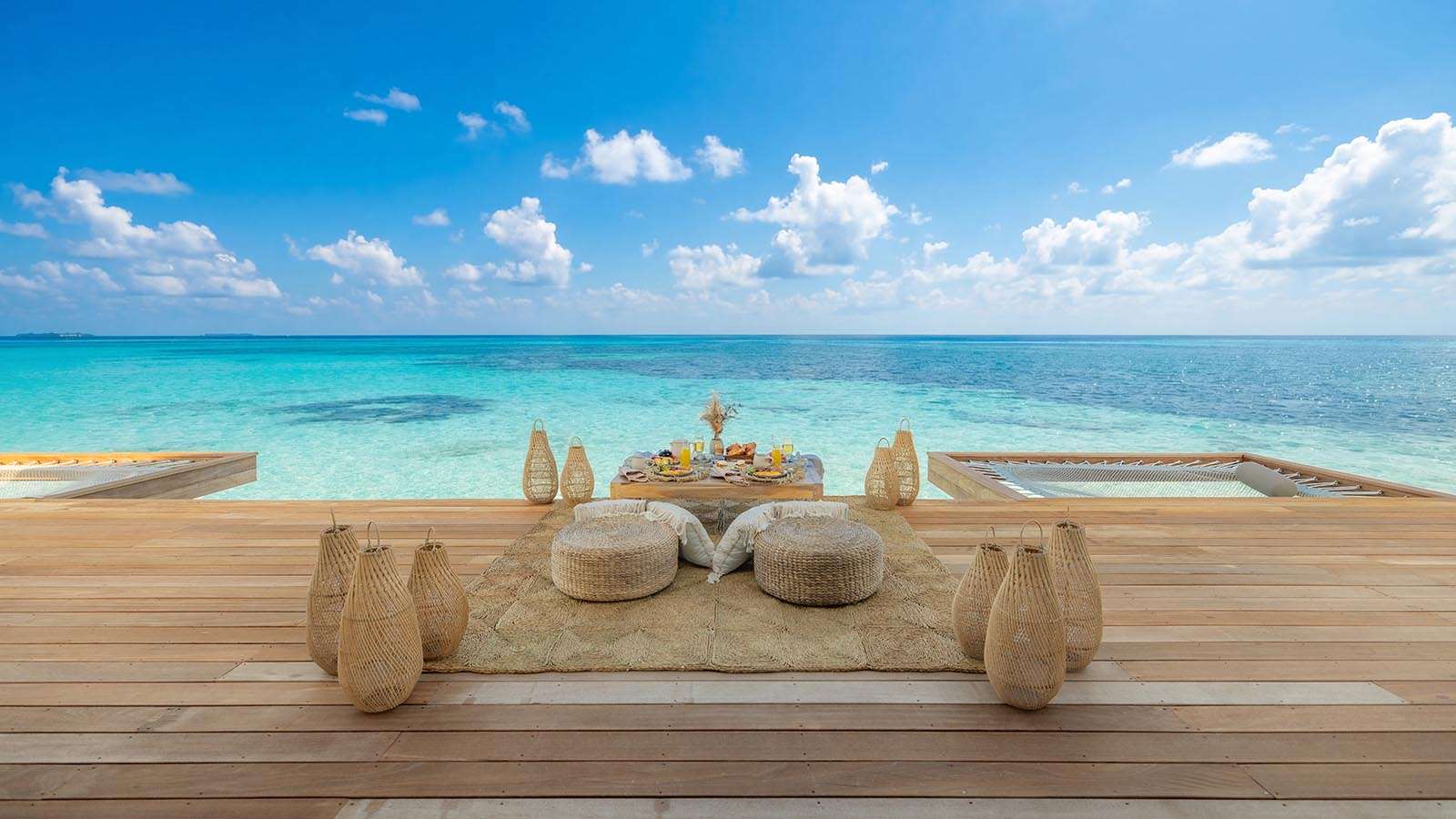 A private breakfast for two at Nala Maldives adults only resort