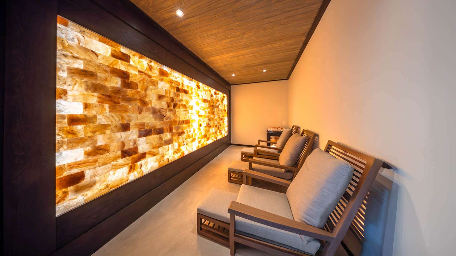 Himalayan salt room at The Sulha spa at Nala Maldives adults only resort