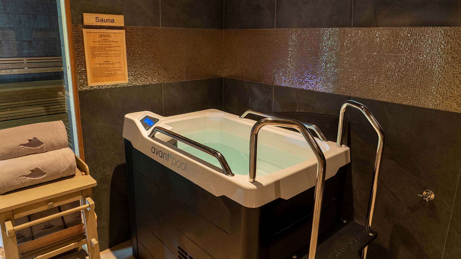 Icee plunge at The Sulha spa at Nala Maldives adults only resort