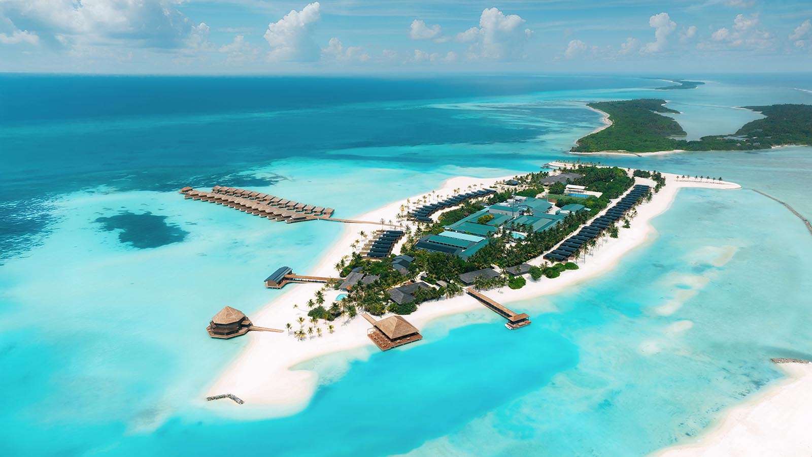 Ariel view of Nala Maldives Island resort